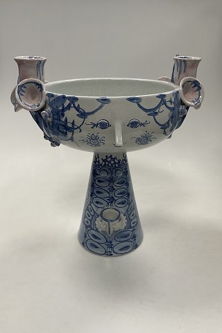 Bjorn Wiinblad Faience Bowl on Foot Model "Eva"