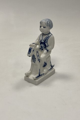Royal Copenhagen Blue Fluted Boy on a Rocking Horse No. 5196