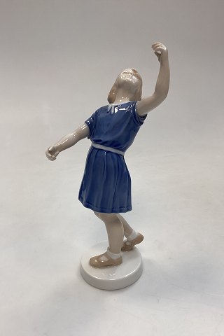 Bing and Grondahl figurine No. 2273 - There it flew, Girl looking up
