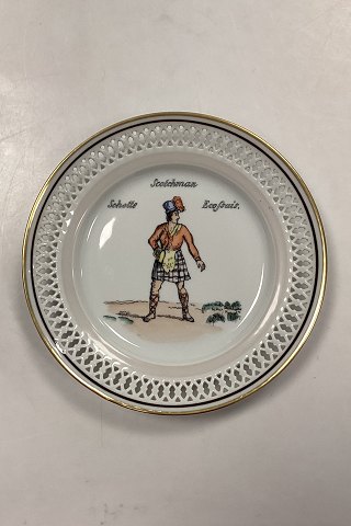 Bing and Grondahl plate in the series Inhabitants of the Earth Motif No. 3 - Scotchman
