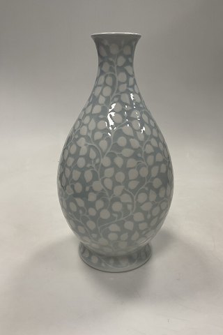 Bing and Grondahl Art Nouveau Vase with Heart Flowers