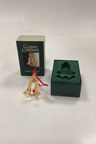 Georg Jensen Golden Christmas Holiday Ornament - Bell 2001