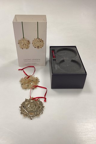 Georg Jensen Christmas Collectibles Ornaments – Winter Dianthus and Winter Rosette 2020
