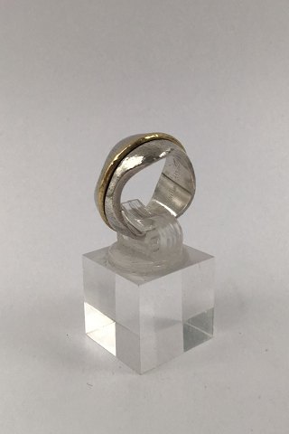 Georg Jensen Sterling Silver 18ct Gold Ring No. 313 Regitze Overgaard