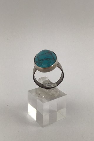 Niels Erik From Sterling Silver Ring (Turquoise)