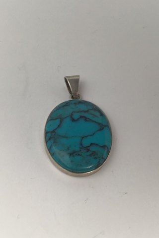 Niels Erik From Sterling Silver Pendant (Turquoise)