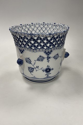 Royal Copenhagen Blue Fluted Full Lace Champagne / Wine Cooler No. 1048