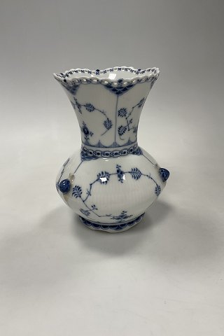 Royal Copenhagen Blue Fluted Full Lace Vase with snails No 1197