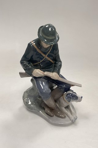 Royal Copenhagen Figurine - Hunter with Dog No. 1087
