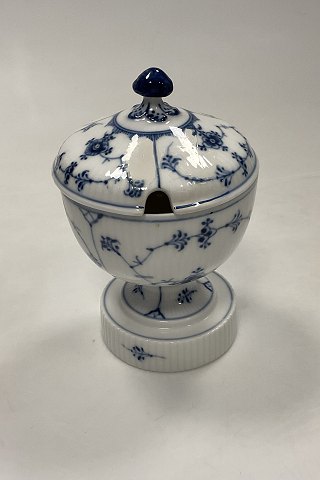 Royal Copenhagen Blue Fluted Plain Marmelade Pot with lid No. 2124