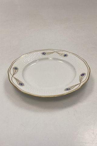 Royal Copenhagen No. 118/2033 Side Plate with Golden Peacock Ornament