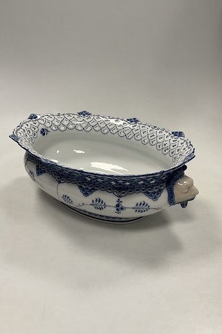 Royal Copenhagen Blue Fluted Full Lace Jardiniere No. 1069