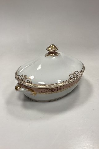Royal Copenhagen Pattern 594 Oval Bowl with Lid No 9348