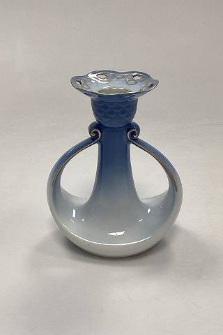 Bing and Grøndahl Blue Tone with Gold Candlestick No. 72/503