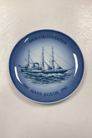 Bing and Grondahl Ship Plate from 1977 - Hans Egede No. 7