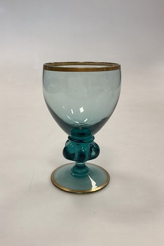 Gisselfeld Nephrite Green White Wine Glass from Holmegaard