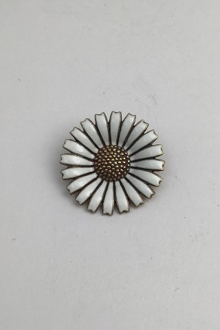 Georg Jensen Gilt Sterling Silver Daisy Anniversary Brooch (1990)