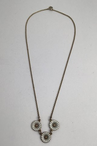 A Michelsen Gilt Sterling Silver Marguerit Daisy Necklace