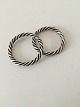 Georg Jensen Pair of rings in Sterling Silver No 58a