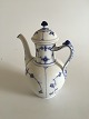 Royal Copenhagen Blue Fluted Plain Large Coffee Pot No 48