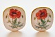 Royal Copenhagen Flora Danica Earclips with nice flowers