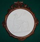Royal Copenhagen Bisque Plate Lady with Amorine Nest No 110  35cm
