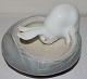 Royal Copenhagen Art Nouveau Bowl Rabbit Eating Cabbage No 628