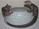 Royal Copenhagen Art Nouveau Bowl with two Otters No 601