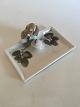 Royal Copenhagen Art Nouveau Inkwell Set with 3 Owls and 1 mouse