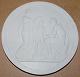 Royal Copenhagen Bisque Plate Minerva, Prometheus, Human, Visdom No 121