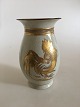 Royal Copenhagen Crackle Vase med Guld No 146/2490
