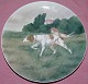 Bing and Grondahl Unique Wall Plate with Hunting Dogs "Pointers"