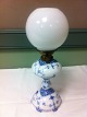 Royal Copenhagen Blue fluted Half Lace Petroleum Lamp No 426