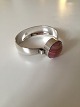 N.E. From Bracelet in Sterling Silver with Pink Stone