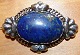 Kay Bojesen Silver Brooch with Lapis Lazuli