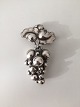 Georg Jensen Sterling Silver Grape Brooch No 217B