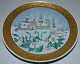 Royal Copenhagen Chrismas Plate from 2008 in overglaze. Done in 199 copies