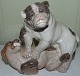 Royal Copenhagen Figurine Bulldogs Playing No 2326