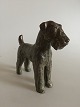 Royal Copenhagen Gudrun Lauesen Airedale Terrier. Measures 20.5 cm and 22 cm 
wide. In perfect condition.
