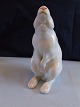 Royal Copenhagen Figurine Begging Rabbit No 504 White