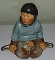 Royal Copenhagen Overglaze Figurine Greenland Boy No 12419