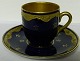 Rosenthal Cup and saucer in Gold and Blue