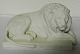 Bertel Thorvaldsen: Figurine lion in bisgue.