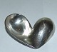 Allan Scharff Sterling Silver tasting spoon formed as a heart