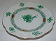 Herend Hungary Chinese Bouquet Green Cake Plate