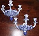 Royal Copenhagen Blue Fluted Full Lace Wall candelabra No 1111