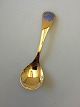 Georg Jensen Annual Spoon 1980 in Gilded Sterling Silver
