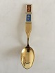 Anton Michelsen Commemorative Spoon In gilded sterling Silver from 1964