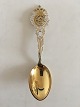 Anton Michelsen Commemorative Spoon In Gilded Sterling Silver from 1903