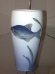 Royal Copenhagen Art Nouveau Vase with Fish No 1213/984